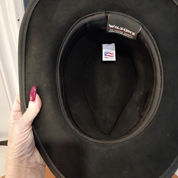 WILSONS VINTAGE SZ M KEATHER BRAIDED BAND COWBOY WESTERN RODEO HAT - Picture 8 of 8